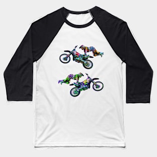 Motocross rider in the jump Baseball T-Shirt